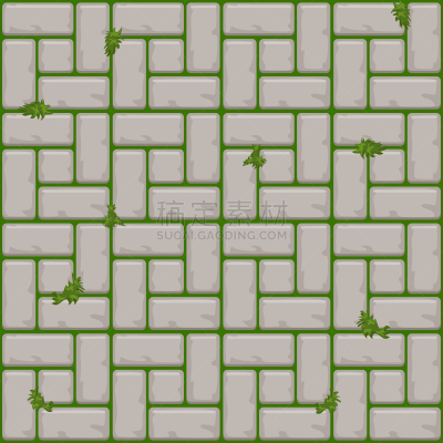 铺路石,草,混凝土,灰色,平视角,水泥,几何形状,块状,砖,图像