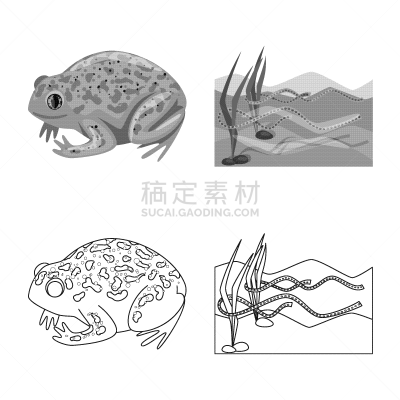 野生动物,分离着色,藓沼,品牌名称,一个物体,绿色,自然,图像,收集,设计