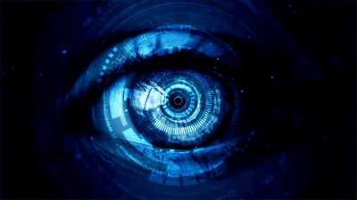 用绿屏放大数码眼