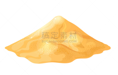 堆,沙子,形状,黄色,白色,材料,混凝土,黄金,华丽的,干的