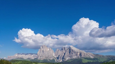 Alpe di Siusi景观，白云石，意大利