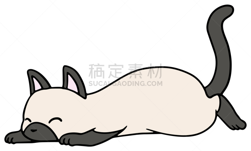 矢量,绘画插图,猫,惊骇,十二生肖,恐怖,简单,动物,宠物商店