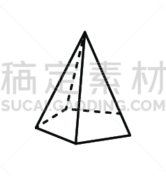 几何形状,尖利,数字,角度,平视角,金字塔形,暗色,比例,背景分离,绘画插图