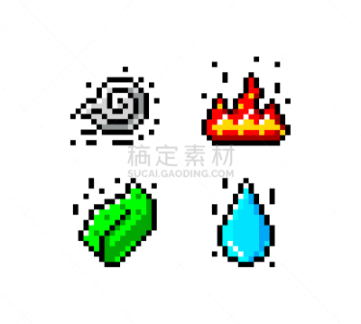 四元素,活力,休闲游戏,复古风格,模板,想法,植物,疤,创作行业,信息图表
