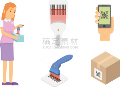 条形码,家庭,二维码,线条,极简构图,商务,检查表,技术,布置,取得
