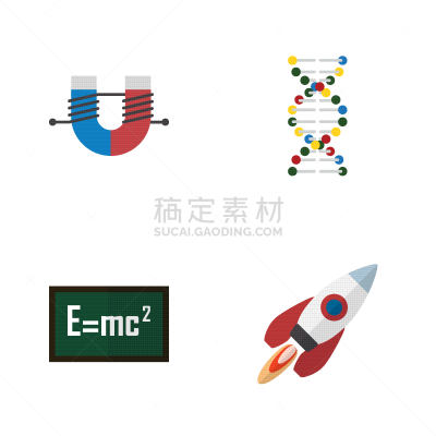 理论设计标签,太空船,科学,平坦的,舞台,红色,螺线,幻想,太空,数学符号