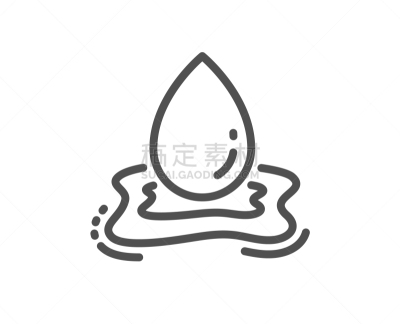 水滴,水,标志,干净,线图标,青绿色,饮料,润肤露,自然,溅