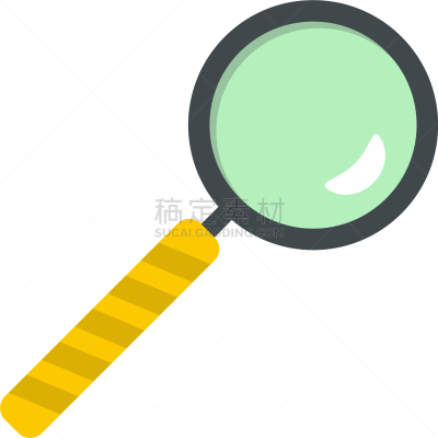 分离着色,放大镜,图标,白色,小型放大镜,金属,概念,视力,图像,设备用品