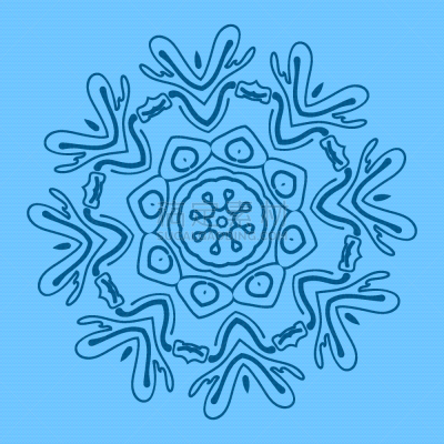 乱画,轮廓,雪花,冷,图标,请柬,几何形状,问候,弯曲