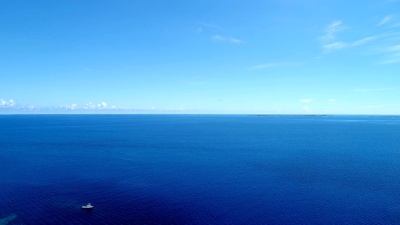 日本冲绳美丽的海景