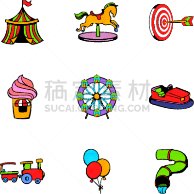公园,儿女,计算机图标,动画片,分离着色,数字9,商务,布置,休闲,收集
