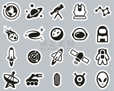 标签,太空,计算机图标,黑白图片,航天任务,巨大的,旅途,背景分离,简单,教会
