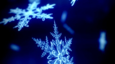 雪晶从容不迫地落下-可循环。
