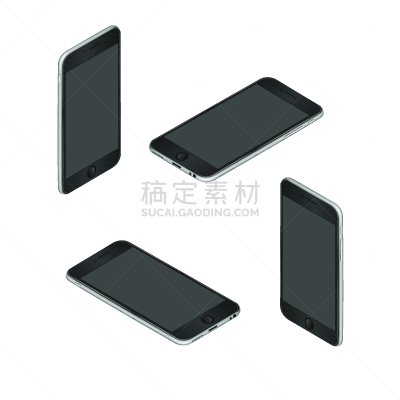 数字化显示,模板,设备用品,三维图形,透视图,空白的,手机,看风景,黑色,设计
