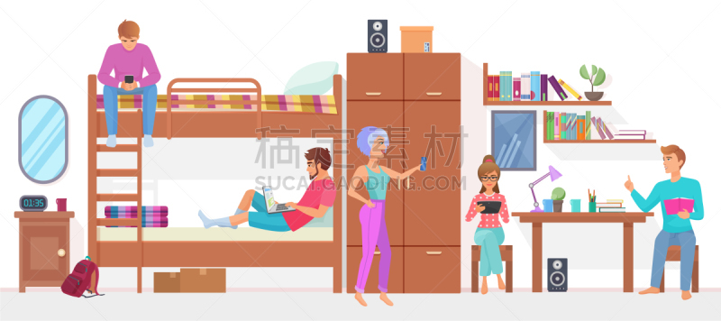 学生,男人,女人,生活方式,友谊,人群,人,男孩,室内,白色背景