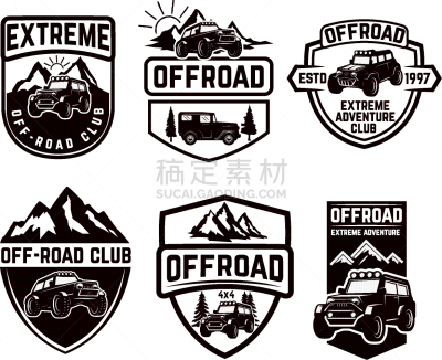 多功能车,极限运动,路,车徽,分离着色,四驱车,山地车,汽车,迅速,关闭
