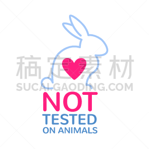 标志,背景分离,科学实验,残酷的,动物,兔子,人的眼睛,封印,创作行业,标签