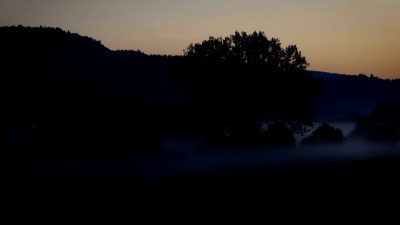 雾蒙蒙的早晨-Tanz Nebel-Zeitraffer