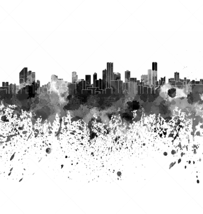 白色,水彩画,波哥大,城市天际线,黑色,创造力,全景,图像,复古,喷溅