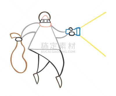 面具,盗贼,男人,人的脸部,卡通,大口袋,浣熊,诱拐者,步行