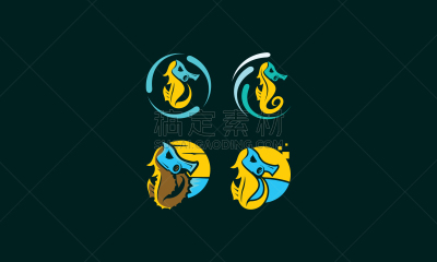 面具,品牌名称,海马,图标,手提箱,直的,果汁,海星,船,复古