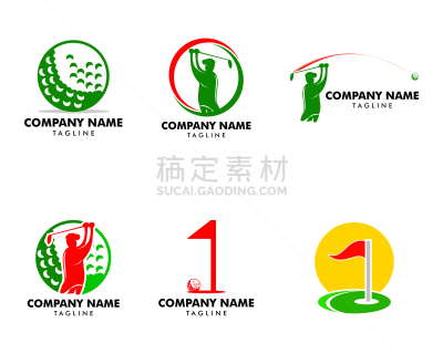 模板,品牌名称,绘画插图,矢量,高尔夫球杆,洞,运动,草,设备用品,证章