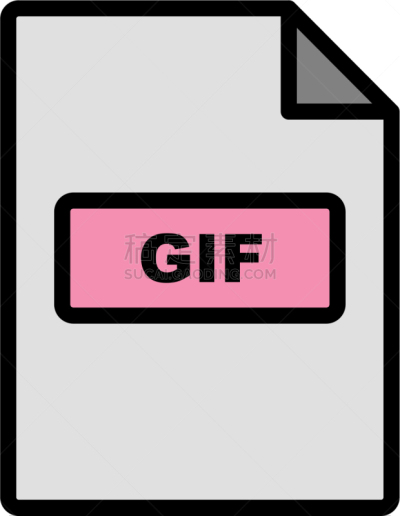 GIF动图,计算机图标,轮廓,矢量,符号,文档,直的,图像,标志,设计