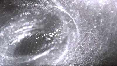  高度详细的粒子流-环路(银色)