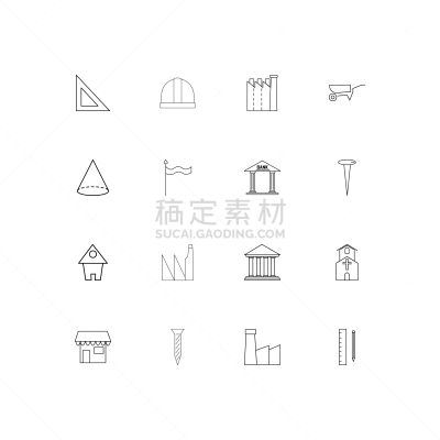 直的,建筑业,计算机图标,建筑体,独轮手推车,房屋,三角板,商店,矢量