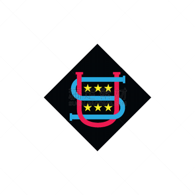 letter su stars linked logo