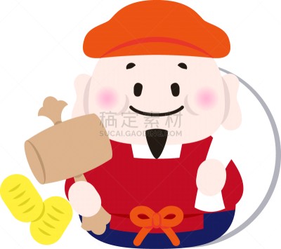 大黑天,运气,神,数字7,七个幸运神,一个人,古典式,槌棒,儿童,人的脸部
