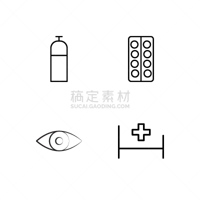 轮廓,健康保健,简单,符号,睫毛,人,女人,女孩,白色,布置