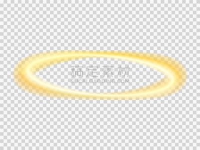 天使,光晕,雨云,透明,分离着色,白色,黄色,矢量,图像,圆形