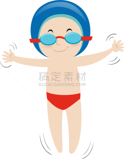 男孩,分离着色,可爱的,白色,图像,小的,仰泳,游泳,休闲,锻炼
