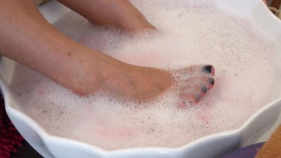 美容院足部水疗美甲