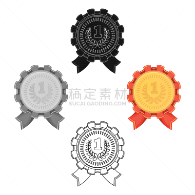 奖,奖牌,红色,第一名,分离着色,庆祝,装饰