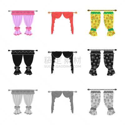 窗帘,品牌名称,百叶帘,纺织品,现代,窗户,丝绸,分离着色,有褶衫,红色