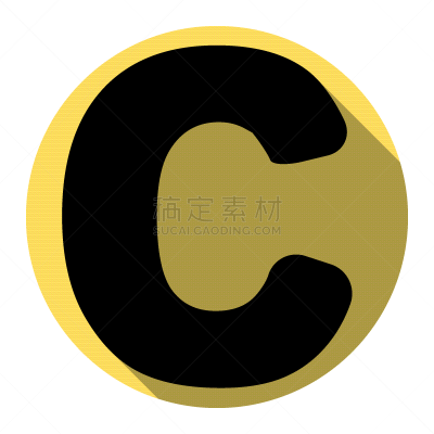 标志,模板,英文字母C,圆形,白色,黑色,性格,创造力,设计,收集