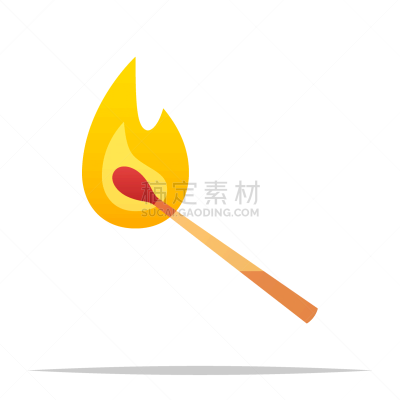 矢量,绘画插图,分离着色,火柴棍,火柴,热,背景分离,图像,火,火焰