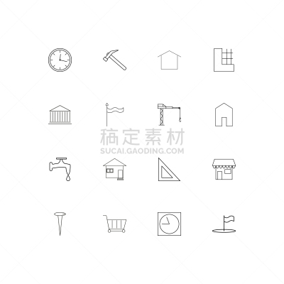 直的,建筑业,计算机图标,建筑体,手摇车,房屋,三角板,商店,矢量
