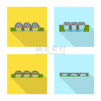 桥,分离着色,金属,图像,海洋,现代,车站月台,收集,设计,装裱