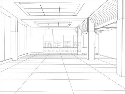 草图,轮廓,门厅,平衡折角灯,活力,技术,蓝图,现代,建筑业,接线框