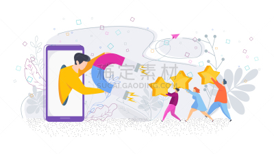 顾客,一见钟情,忠告,矢量,绘画插图,表现积极,平坦的,热情,头等舱,技术