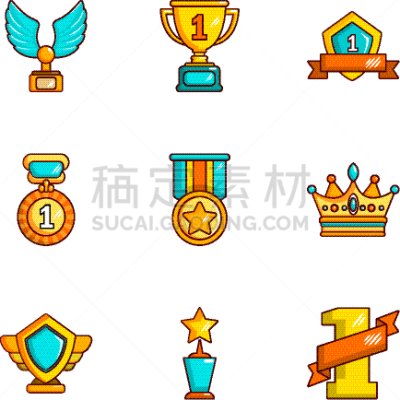 决心,卡通,计算机图标,时尚,职业,人,巨大的,布置