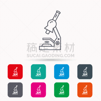 健康保健,显微镜,图标,实验室设备,生物学,直的,技术,图像,教育