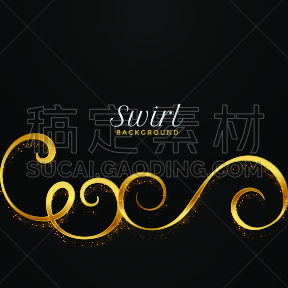 黄金,花纹,漩涡形,背景,自然美,请柬,精工制品,闪亮的,暗色,华贵