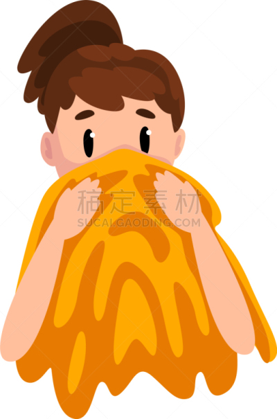 毛巾,女孩,青年女人,人的脸部,卫生,干净,偏好,胞囊的,清洗,生病