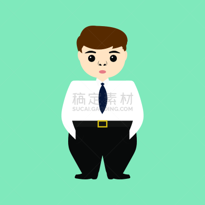 男商人,人的头部,青年人,拿着,手放在兜里,专业人员,简单,复古风格,儿童,领导能力