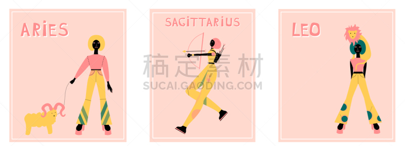 射手座,白羊座,狮子,标志,四元素,空间探索,纺织品,动物图案,狮子座,射击
