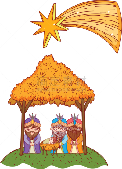 耶稣降生,动画片,传统,家庭,白茄子,草,谷仓,Balthazaar